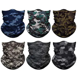 Neck Gaiter for Men Women Headwear Bandana Head Wrap Face Scarf Mask Cover Warmer Balaclava-Seamless & Versatile