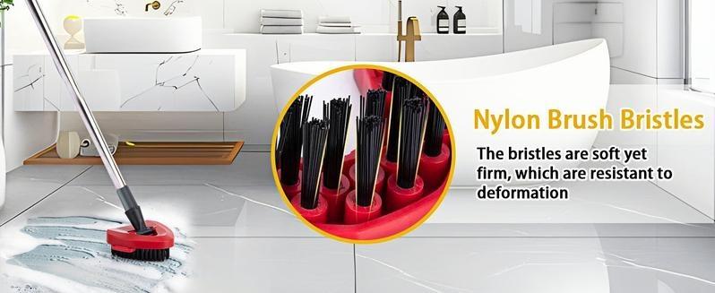 Spin Mop Replacement Heads Compatible with Oceda EasyWring 1-Tank System, 30-58" Mop Handle,Scrub Brush and Base Combo Set,Mop Refills Easy to Replace and Cleaning