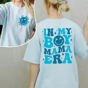 In My Boy Mama Era T-shirt, Boy Mom Shirt, Gender Reveal, Pregnancy Reveal, Boy Mom Era Tee, New Mom Gift, Pregnant Announcement, Funny Pregnant Tee
