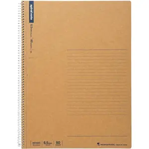 Spiral Note Basic Lined Notebook- A4, 11.69" x 8.98", 80 Sheets / 160 Pages, 6.5mm Narrow Ruled Journal, Perforated Pages & Wire-Bound to Lay Flat, Sturdy  Cover,