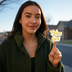 ✨ Paisa Girl Sticker with Gold Lettering | Glossy Vinyl Kiss-Cut Decal 🇲🇽