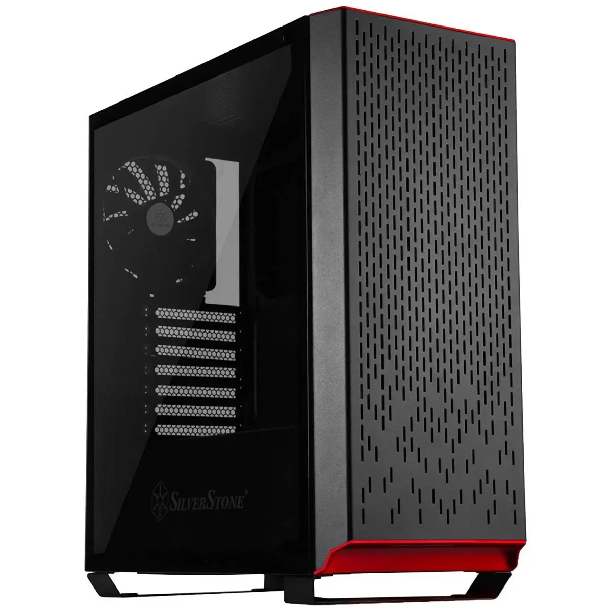 212 MAIN Black Computer Tower Case - Tempered Glass Side Panel, Steel Frame, Modern Design, Toolless Drives, Ample Airflow Cooling System