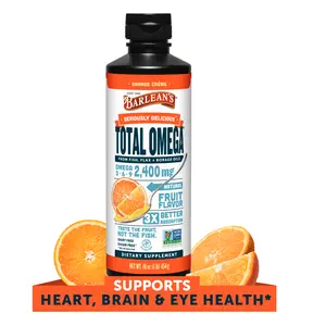 Barlean's Seriously Delicious Omega 3 Fish Oil Supplement for Brain, Joint, & Heart Health, 16 oz