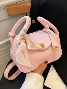 Fashionable, simple and exquisite women's shoulder bag, crossbody bag, trendy women's bag, Elegant Commuter Bag, solid color with design sense, suitable for daily occasions such as commuting, shopping, dating, parties, and going out.