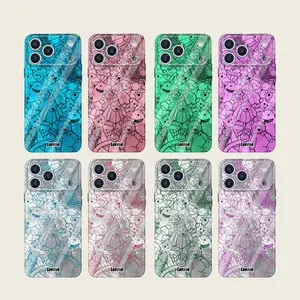 Cute Cartoon Character Doodle Phone Case | Cartoon Character Collage Protective Cover for iPhone 17 Pro Max,11,12,13,14 15PLUS,16 17 PRO,17AIR