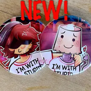 Lampert & Kasper ( Regretevator/Roblox ) SKATERLIGHT Pin Buttons
