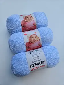 3PACK Denim Marl Bernat Softee Baby Yarn,  5oz/140g Acrylic DK