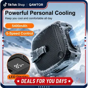 Outdoor Turbo Waist Fan - 10000mAh Phone Power Bank & 18H Max Runtime, 5-Speed Control, Built-in LED & SOS Flashing Light. Ideal for Jobsite Workers, Camping, Fishing, Sports, Hiking & Travel. DealsforYouDay