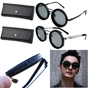Fishing Round Polarized Glasses with ND Filter Lenses Polarized Sunglasses Fishing Filter Glasses for Men Driving and Fishing