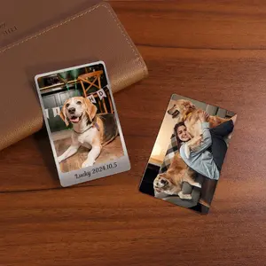 Personalized wallet photo card, Metal Wallet Insert Card Gift for Husband, Personalized message card,Father's Day Gifts,Photo Love Note Card