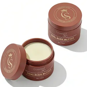 2pcs King Body Butter Cologne - Warm and Sensual,Jars with Shea & Jojoba for Radiant Hydrating Fragrance,Deeply Nourishing, Lightweight Hydration with Almond Oil, Jojoba Oil & Vitamin E – Natural Moisturizer for Soft, Radiant Skin –4.4oz