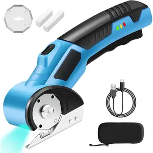 Electric , Box , Cardboard , Cordless Electric , 320RPM Rotary , 3000mAh , LED Light, 2 , Electric Box  for Fabric Carpet Carton Plastic Leather
