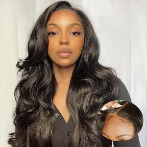 Glueless Wig Body Wave Ready to Wear Brazilian 4x6 6x4 Transparent Lace Closure Human Hair Wig Pre Plucked for Women Pre Cut 180% 28 30 Inch Bling Hair #TikTokShopRestock