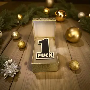 Dramatic Gift Box “1 F*ck to Give” Keychain - Gag gift for your friends