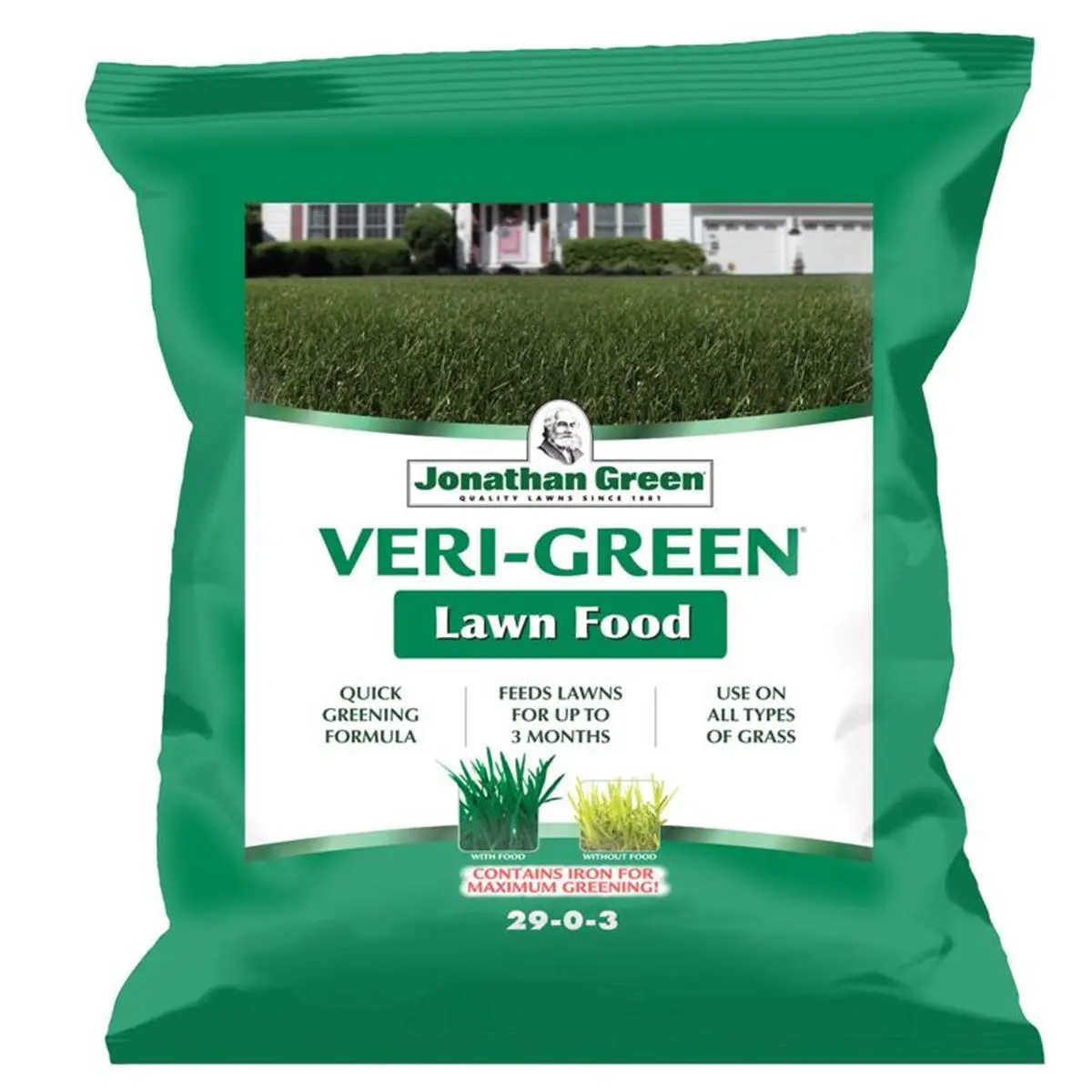 Jonathan Green 7016394 Veri-Green All-Purpose Slow-Release Granules Lawn Fertilisers, 5000 sq. ft. Coverage, Lawn Food for All Grass Types