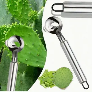 Stainless Steel Fruit & Vegetable Peeler, Honeydew Ball Spoon & Seed Remover, Easy To Use Dual Functionality Compact Size Perfectly Shaped Tools Kitchen Gadgets for Home and Restaurant, Utensils