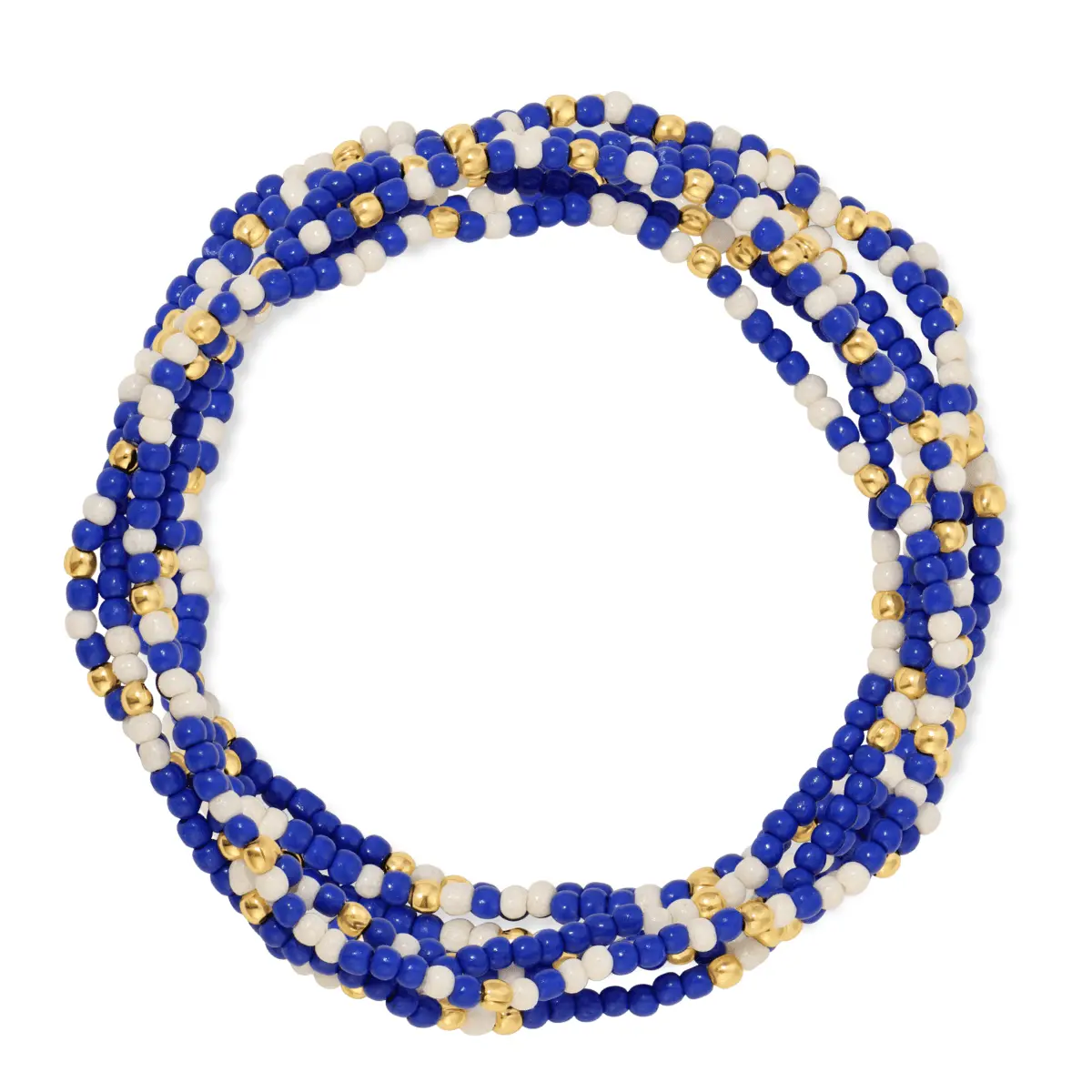Set/8 Stretch Beaded Game Day Bracelets