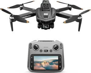 Shocking!V168 Pro Max Drone with Front 8K HD PTZ Camera, 4, 5-inch Screen RC, Quad Rotor Brushless Motors, GPS Auto-Return, Low Battery Auto-Return, 4-Way Obstacle Avoidance, Gesture Photo Taking, Dual Lens, Foldable Design