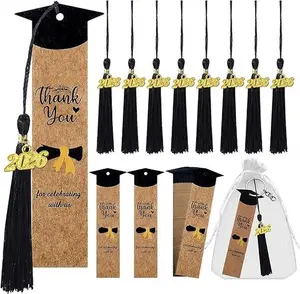 2026 Graduation Bookmarks Gift 24pcs Bookmarks Gift For Class of 2026 with Tassel and Thank You Tag Graduation Party Favors Gift for School Graduate Students College Classmates, Teachers Appreciation Gift