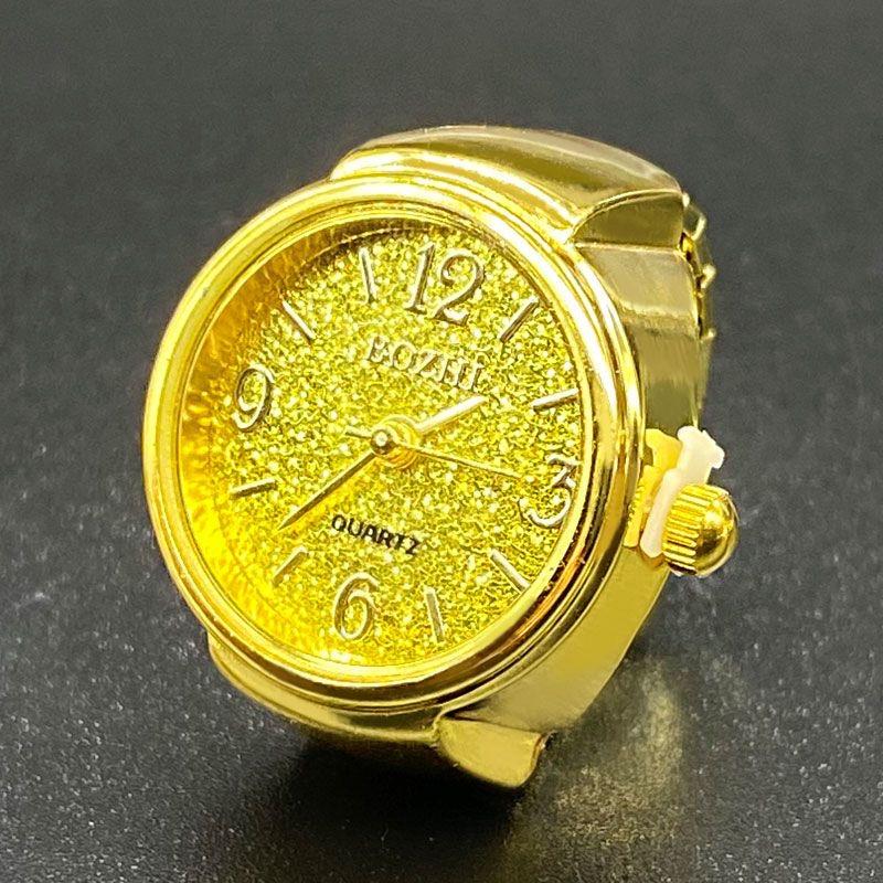 A finger ring watch is a fashionable accessory that can show the time light luxury high-end mini waterproof and creative as a gift adorable birthday fun