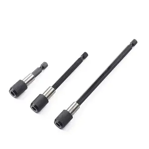 3 count 60mm 100mm 150mm 1/4 Inch Hex Shank  Extension Chuck Adapter Quick Release Bar Socket  Bit Holder