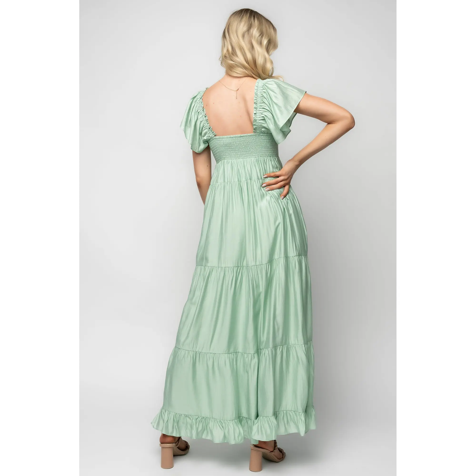chinese dress ladies Alina Modest Embellished Sequin Maxi Dress