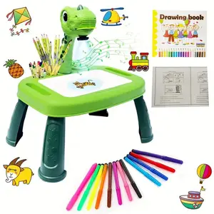 Smart Dinosaur Drawing Projector for Kids, USB Rechargeable Art Tracer Toy, Easy-to-Use Learning Gift that Encourages Imaginative Play, Parties