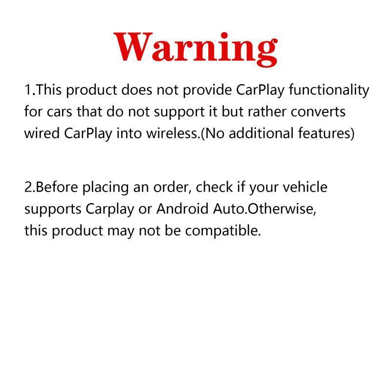 2026 Wireless carplay Adapter for iPhone/Android - Fast Connection,No Latency,Hands-Free Call wireless adapter Electronic Charger carplay dongle
