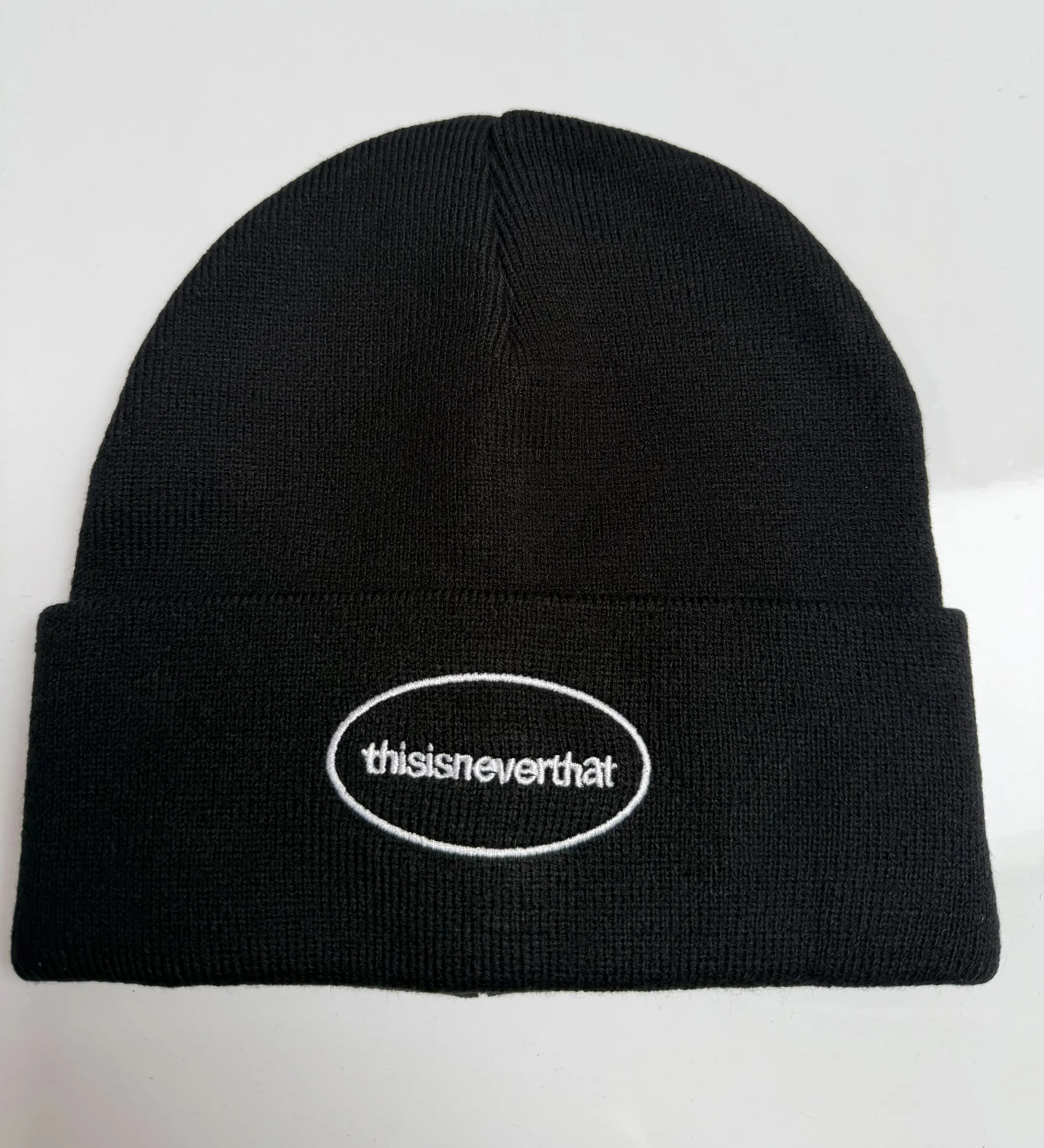 thisisneverthat Logo Beanie in Black