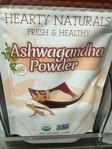 Hearty Naturals Fresh & Healthy Organic Ashwagandha Powder 4 oz