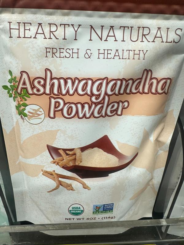 Hearty Naturals Fresh & Healthy Organic Ashwagandha Powder 4 oz