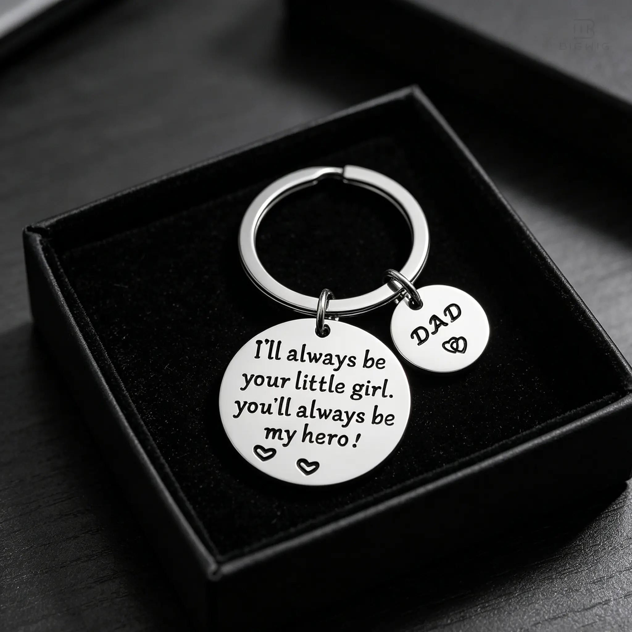 Dad Keychain Fathers Day Gift Daddy Papa Dad Gifts Birthday Gift for Dad from Daughter Son(no box) summerwins