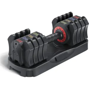 Adjustable Dumbbell Set, 22.5lb 5-in-1 Quick Adjust Dumbbell, Free Weights with Storage Tray for Home Gym, Full Body Workout Equipment for Men & Women