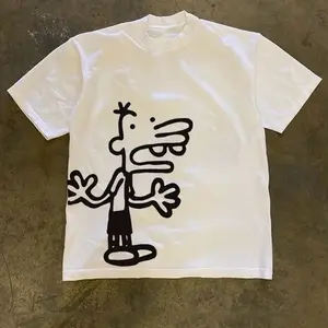 "Manny" Custom Tee - White T-Shirt with Black Graphic Design for Kids and Adults