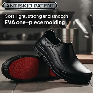 Non-Slip Rubber Outsole Waterproof Oil-Resistant EVA Construction Grip for Chefs Nurses and Industrial Workers