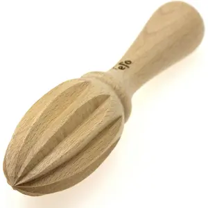 efo Wooden Lemon Squeezer Reamer – Citrus Squeezer & Handheld Juicer – Good Grips Wood Reamer for Lemons, Limes & Oranges – Manual Juice Extractor for Cooking, Baking & Cocktails