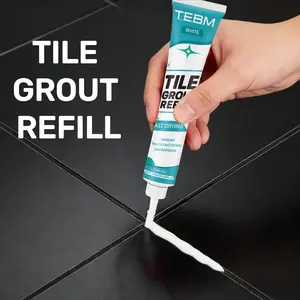 Tile Grout Paste for Bathroom Shower Floor Repair, Instant Coverage Tile Joint Filler, DIY Update for All Types of Tiles
