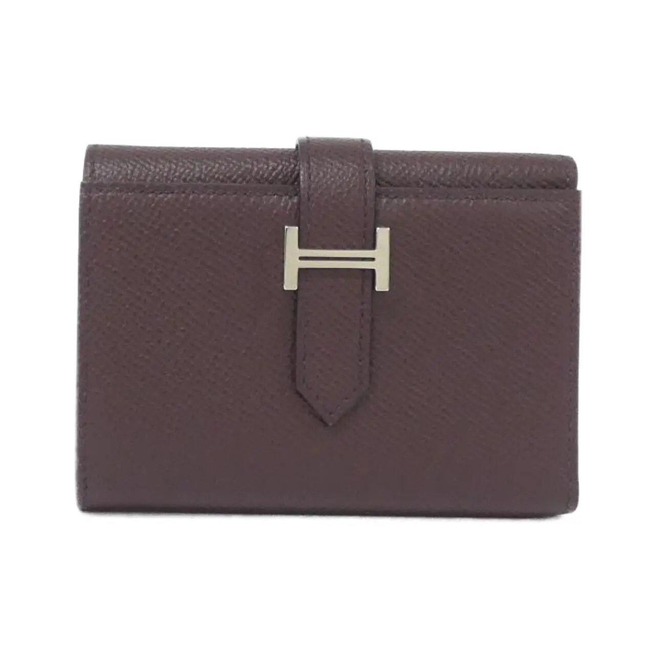Pre-owned HERMÈS Calfskin Small Leather Goods Béarn Combine Verso Epsom Wallet