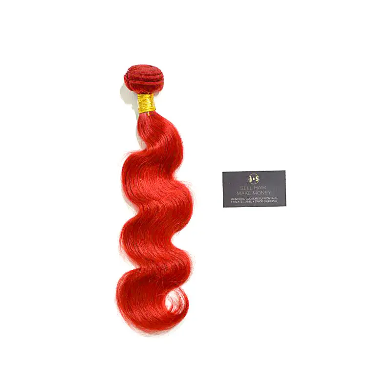 9A Grade Hot Red Hair Extensions -- Body Wave (Wholesale)