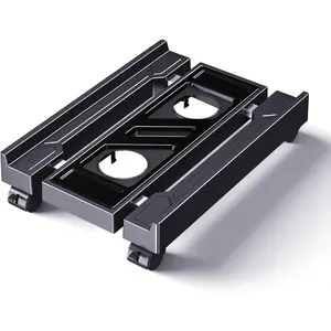 Adjustable Computer Tower Stand, Ventilated PC Stand for Floor, Mobile CPU Holder with 4 Caster Wheels Fits  PC Tower, Under Desk CPU Holder for Office,Gamers and Students