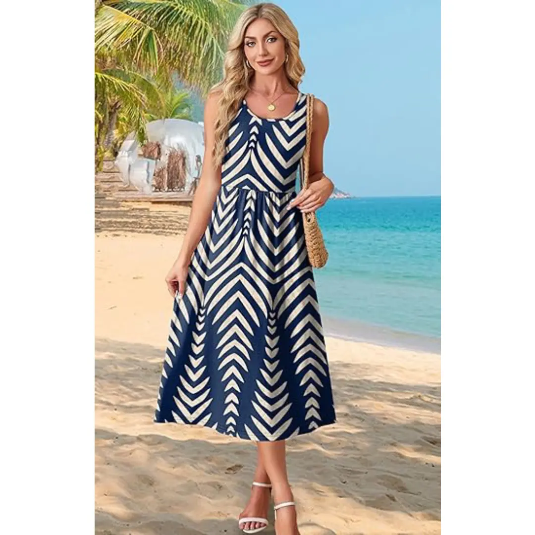 WIHOLL FASHION SwimWeek Summer Dresses for Women Flowy Casual Midi Dress Beach Vacation Sundresses with Pockets Bohemian Womenswear Sleeveless - TikTok Shop WIHOLL FASHION SwimWeek Summer Dresses for Women Flowy Casual Midi Dress Beach Vacation Sundresses with Pockets Bohemian Womenswear Sleeveless - TikTok Shop