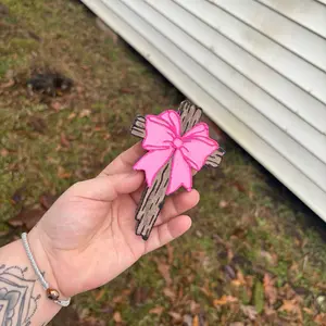 Cross with Bow Freshie Cross with Bow Freshie