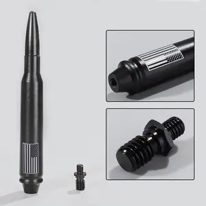USA Flag Bullet Antenna Mast Radio For JEEP WRANGLER JK/JL GLADIATOR 2007-2023 Short Replacement Antenna 50 Cal Truck Antenna Accessories