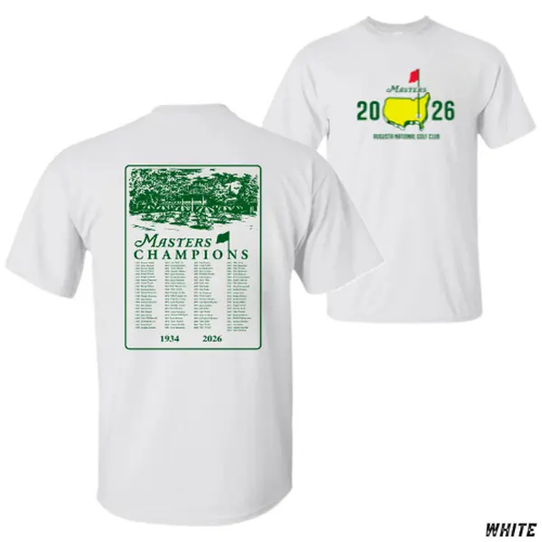 Masters Champions 1934-2026 Shirt, Augusta National Golf T-Shirt, Major Tournament Winners Sweatshirt, Golf History Hoodie, 2026 Masters Tee, Golf Fan Gift Apparel