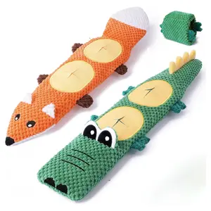 Dog Toys for Aggressive Chewers, 2-Pack No Stuffing Interactive Squeaky Chew Toys for Boredom and Teething, for Small and Medium Breeds