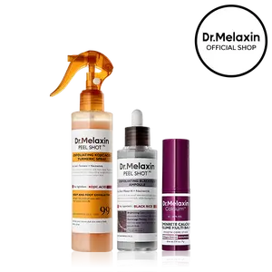 [Dr.Melaxin Official] Iconic Glow Perfection Trio | Face & Body Peeling, Eye Volume Care for a Radiant Korean Glow