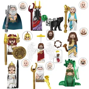 Blind Box TP1044 Mini Figure Greek Mythology Medusa Poseidon Zeus Building Blocks Jesus Hades Athena Building Block Model Toys