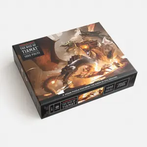 Clarkson Potter's Dungeons & Dragons: The Rise of Tiamat 1000-Piece Deluxe Puzzle Featuring Official Fantasy Artwork for Gaming Enthusiasts
