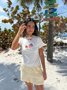 Strawberry Gingham Tee