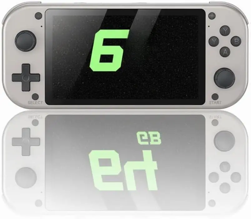 Old Arcade Retro Handheld Video Game Console - 4.3" IPS Screen, EmuELEC OS, 64GB SD Card, Quad-Core CPU, 20000+ Games, Compact, Portable, Pocket-Sized, Charging Port, USB, Headphone Jack, N64 Compatibility